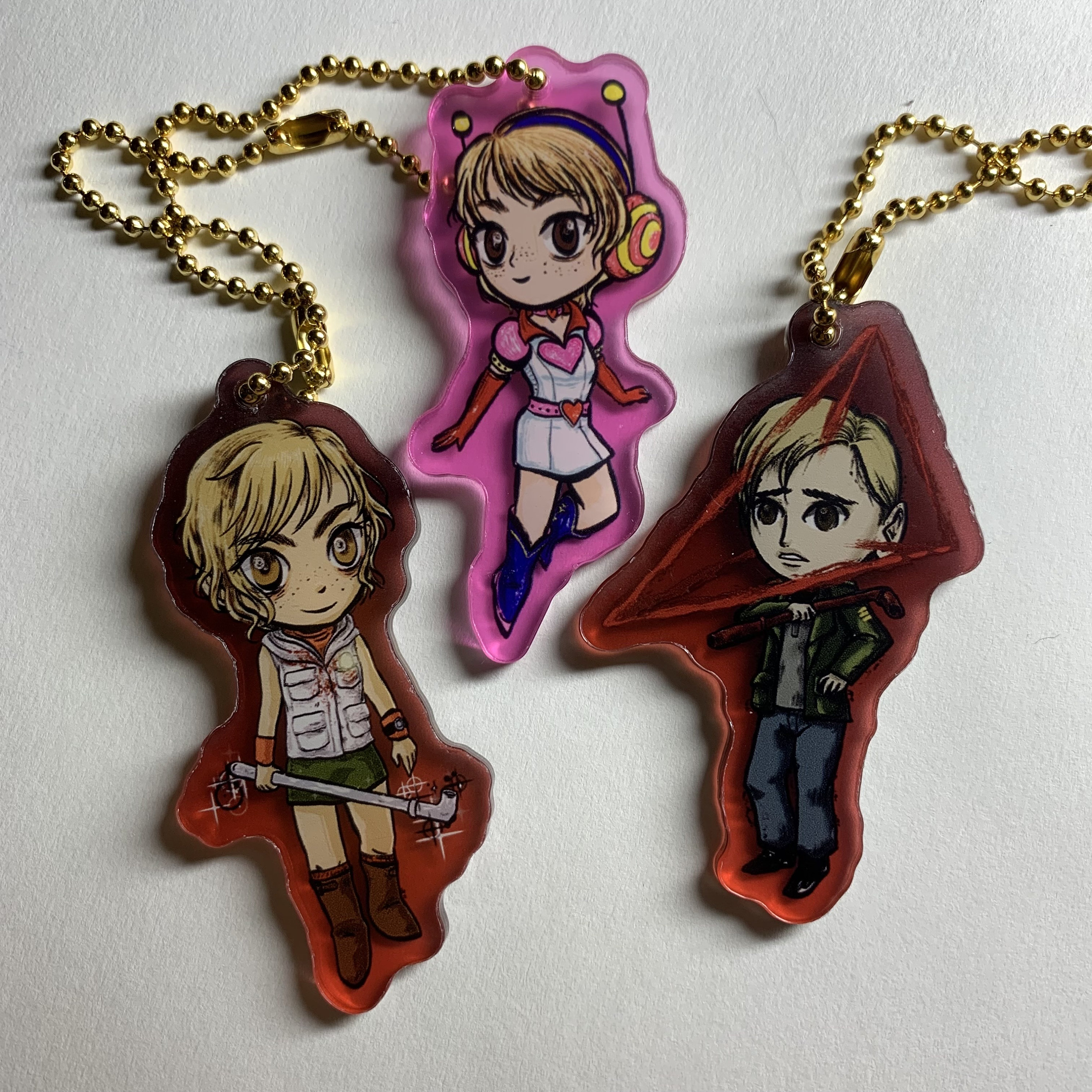 Silent Hill 2.5 Inches Acrylic Keychain Charm | Heather Cheryl