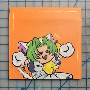 Di Gi Charat Dejiko 4 inches x 4 inches 50 sheets sticky notes Memo Note Pad Fandom Stationery | school office bujo bullet journal kawaii