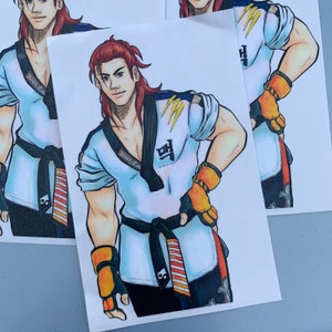 Hwoarang 6-inch vinyl car decal sticker - FGC Tekken | Waterproof Weatherproof anime peeker