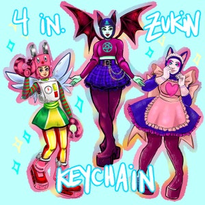 Clearance! DDR Zukin Keychain | Dance Dance Revolution Rhythm Game Arcade FGC RGC raver 2000s y2k