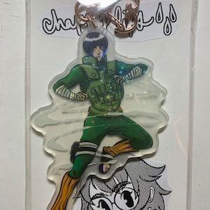 LIQUIDATION Porte-clés ninja shinobi en acrylique et résine anime shonen veuillez lire la description G
