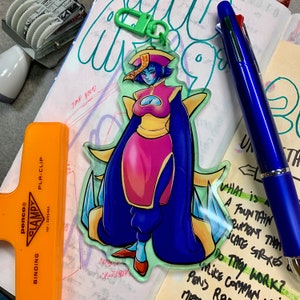 Hsien Ko 5 inch acrylic keychain | FGC fighting game waifu Darkstalkers Vampire Savior