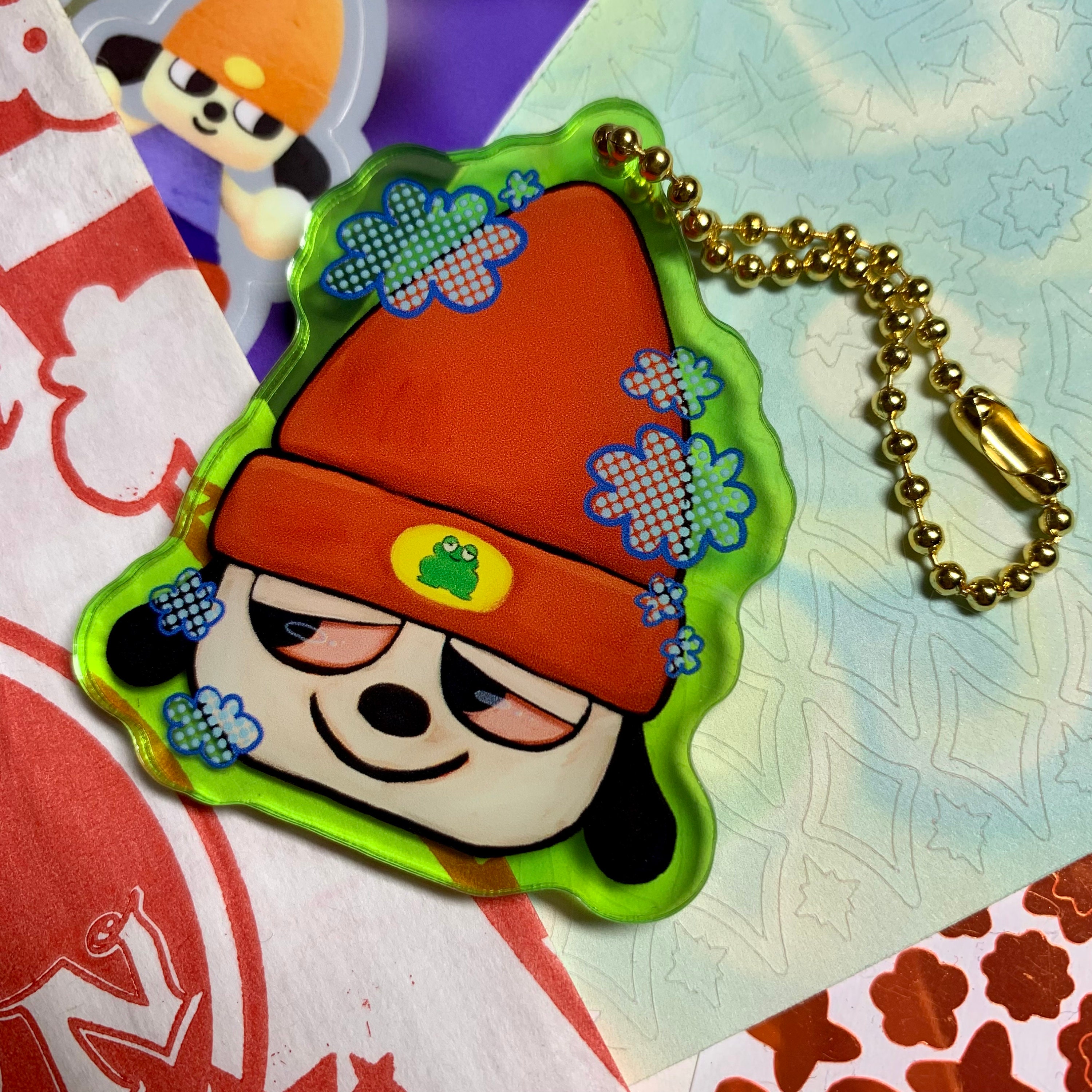 AmiAmi [Character & Hobby Shop]  PaRappa The Rapper Trading Acrylic  Keychain 10Pack BOX(Released)