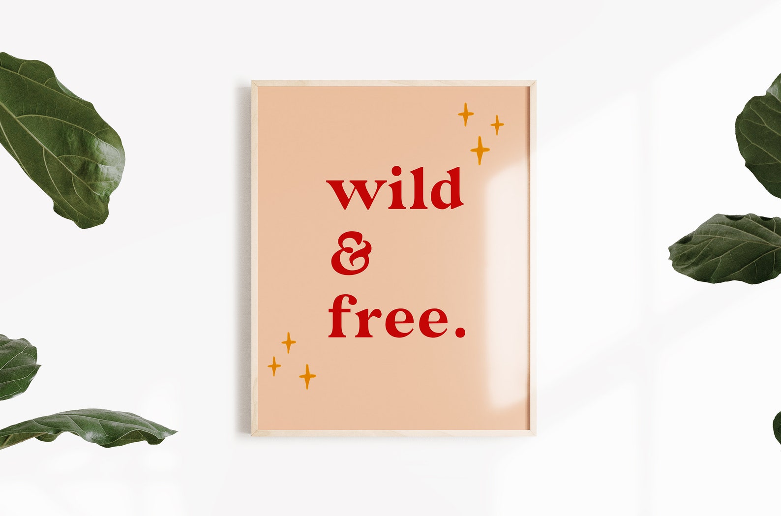 Wild and Free Quote Art Print Pretty Quote Inspirational - Etsy
