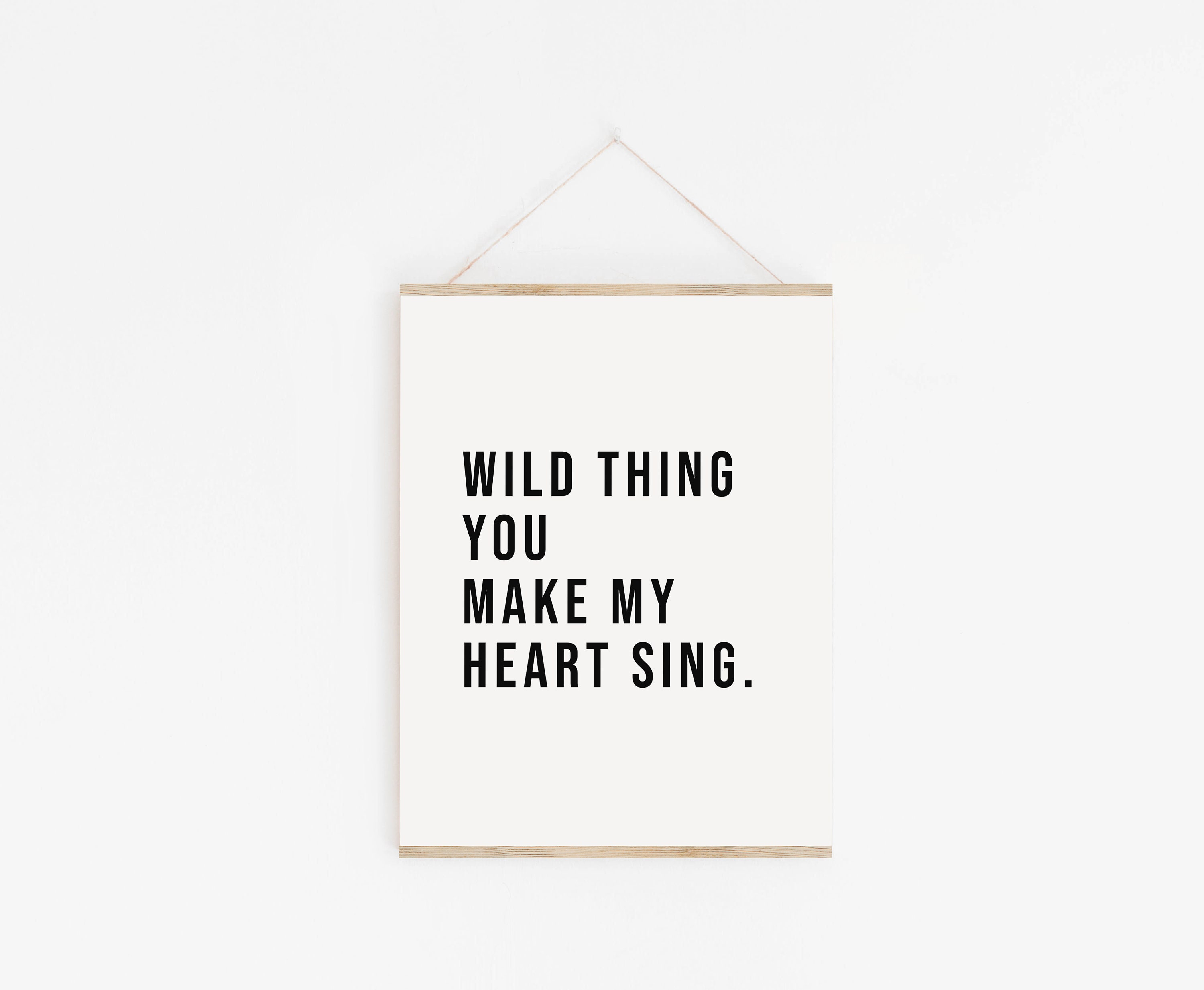Wild Thing Print Quote Art Print 1960s Style Poster 60s Song Wall Art  Vintage Wall Print Sixties Typography Poster - Etsy