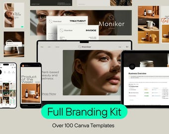 Kant-en-klare brandingkit voor zakelijk gebruik: Canva-sjablonen voor logo en briefpapier