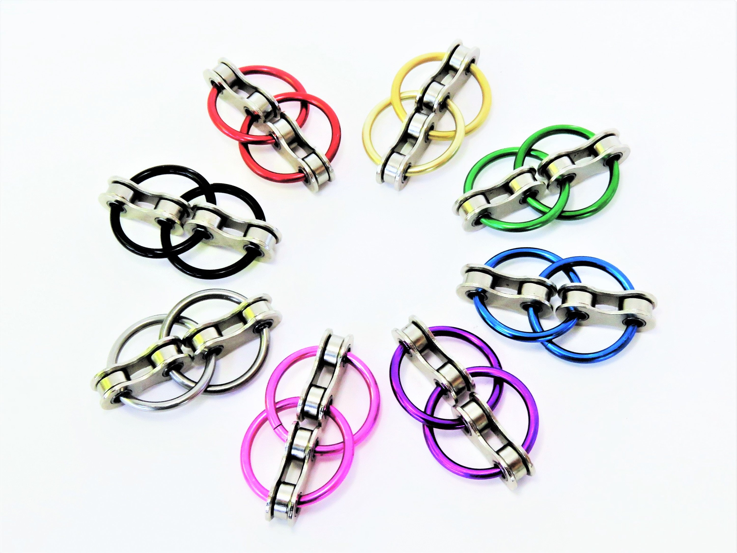 Bike Chain Fidget Toys Set of 2 Flip chain fidget toys in 8 Etsy