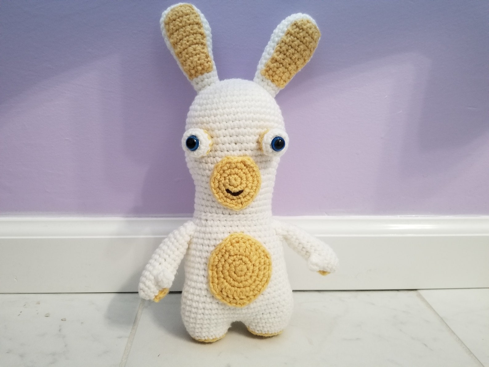 Raving Rabbid Pattern Raving Rabbid Crochet Pattern - Etsy