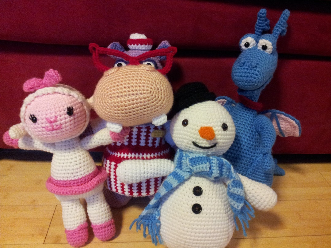 Doc Mcstuffins Pattern Bundle Package With Chilly, Hallie, Lambie  Stuffy (NOT the Finished Toys)