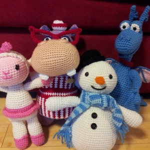 Doc McStuffins 4 pattern bundle package with Chilly, Hallie, Lambie & Stuffy (NOT the finished toys)