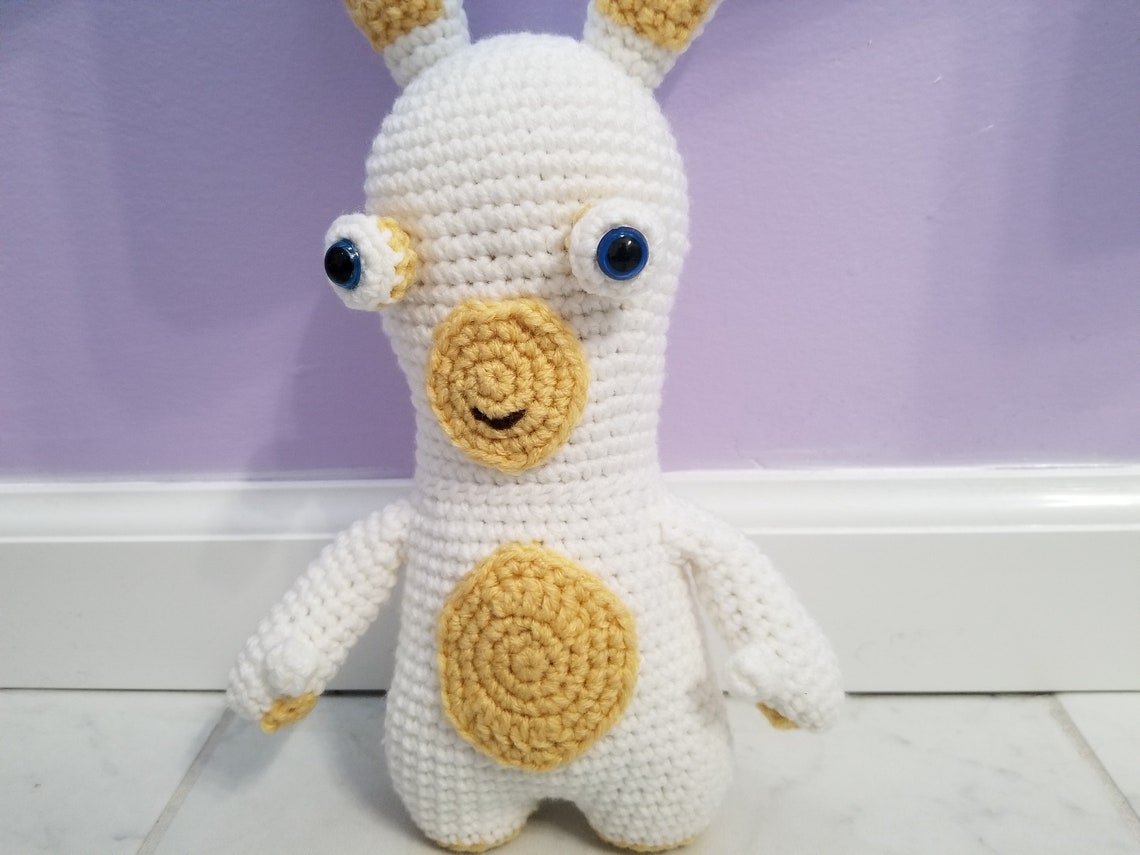 Raving Rabbid Pattern Raving Rabbid Crochet Pattern - Etsy