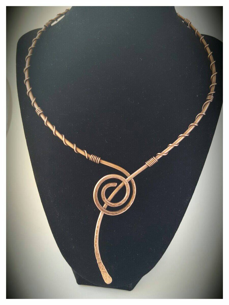 Minimalist copper choker wire choker copper necklace wire Etsy