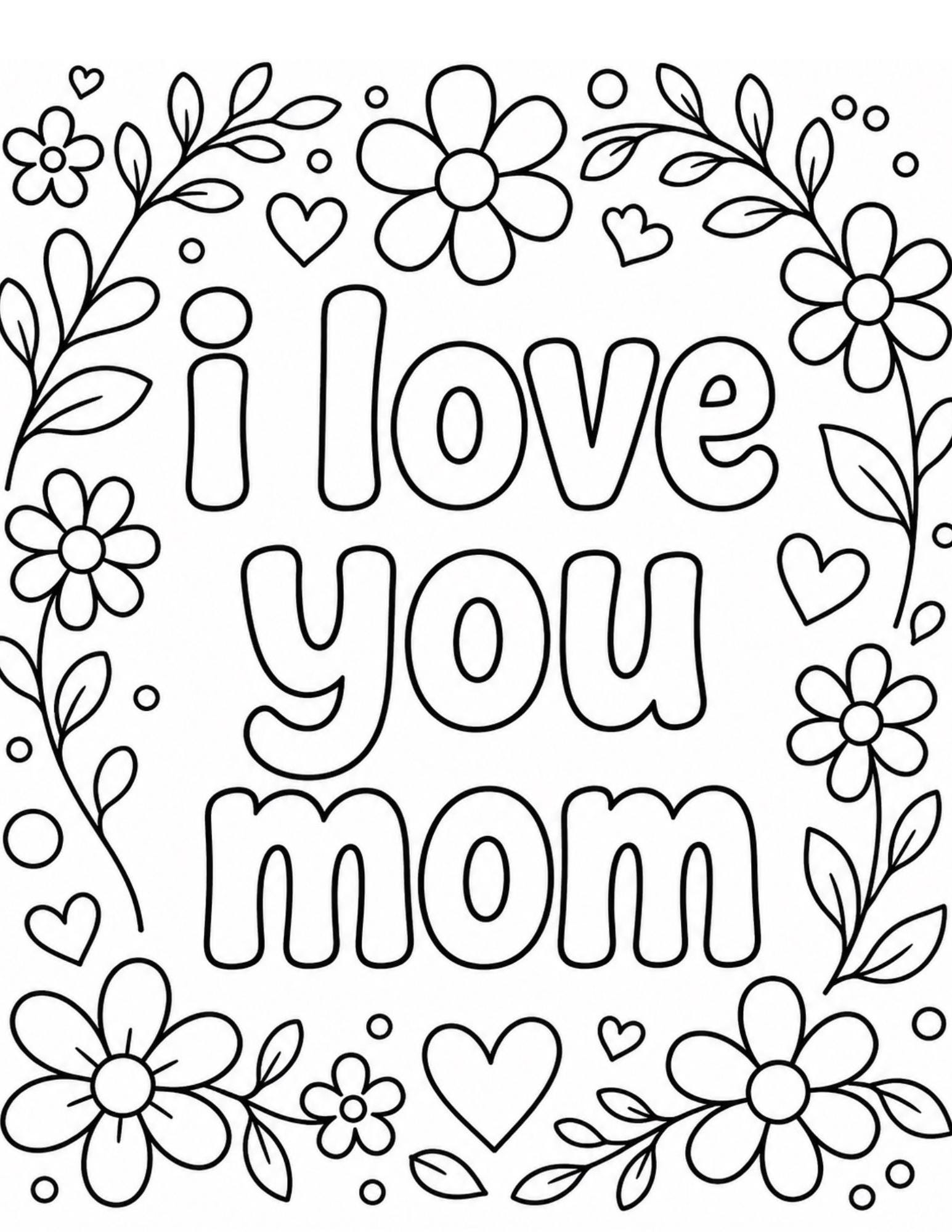 All About My Mom Printable and Coloring Page - Etsy Canada