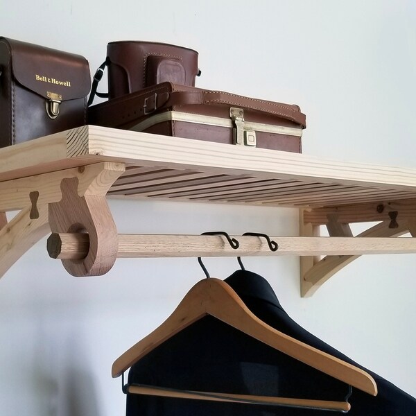 Closet Rod Shelf Bracket Etsy