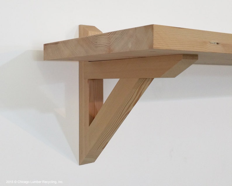 Pair of Shelf Support Hardware Reclaimed Braces of Wood Etsy