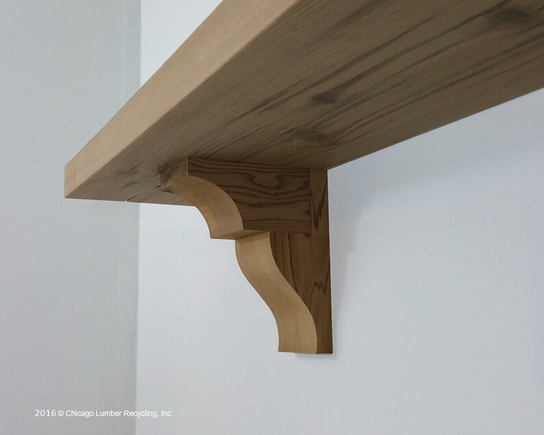 Pair of Wooden Corbels Shelf Brackets kitchen Counter Top Etsy
