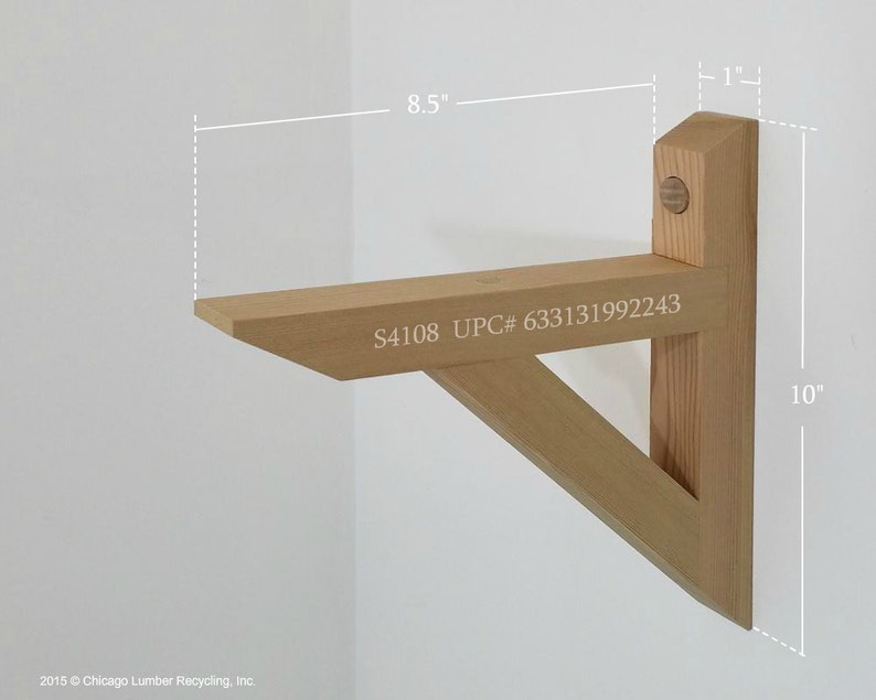 Pair of Shelf Support Hardware Reclaimed Braces of Wood Etsy