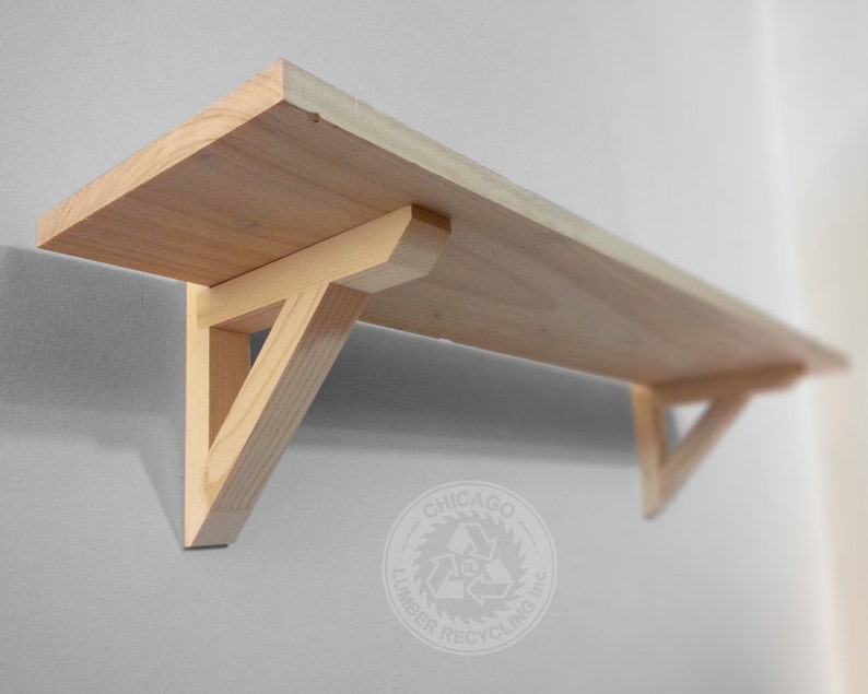 Pair of Shelf Support Hardware Reclaimed Braces of Wood Etsy