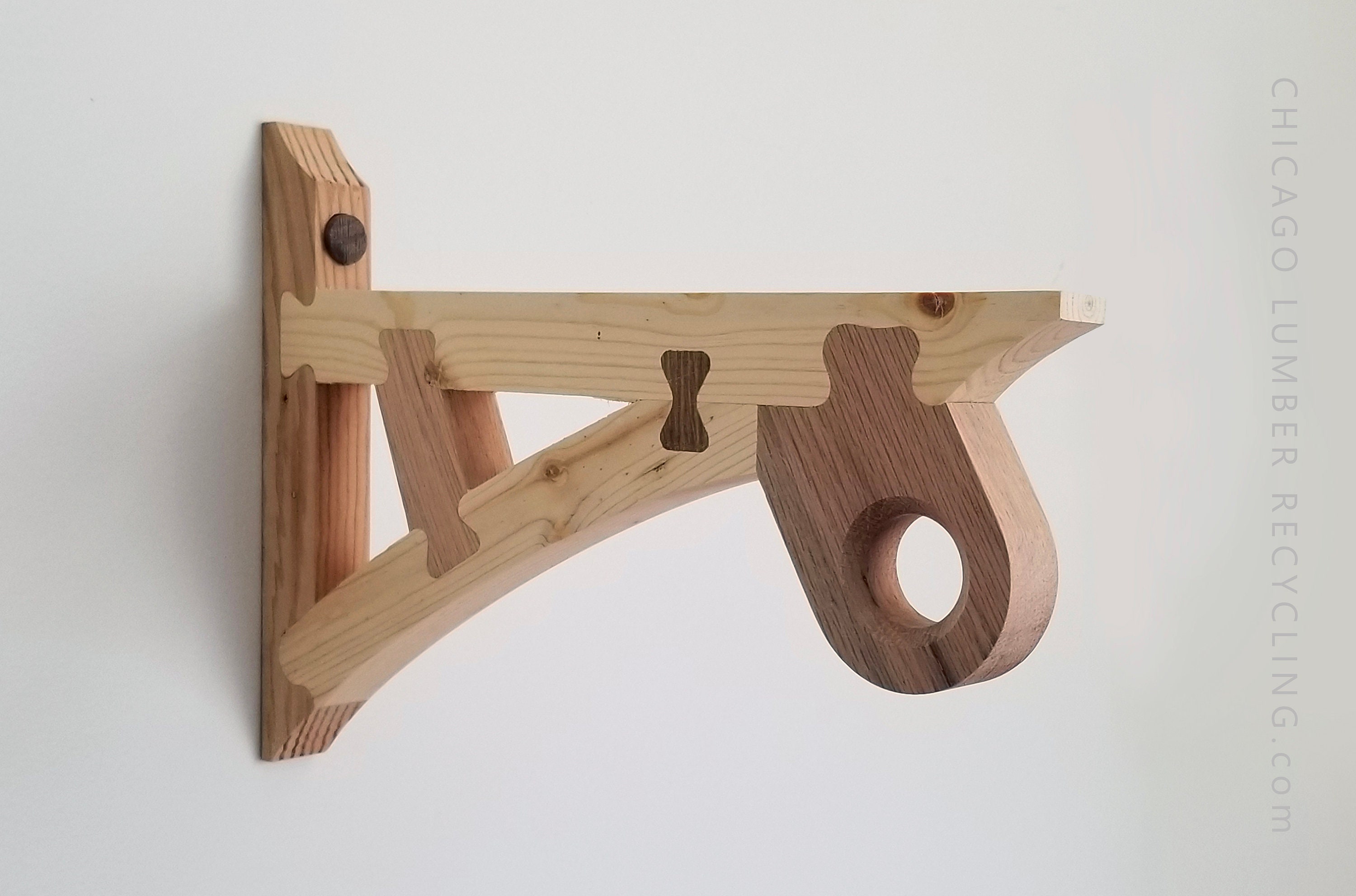Wood shelf sale with rod