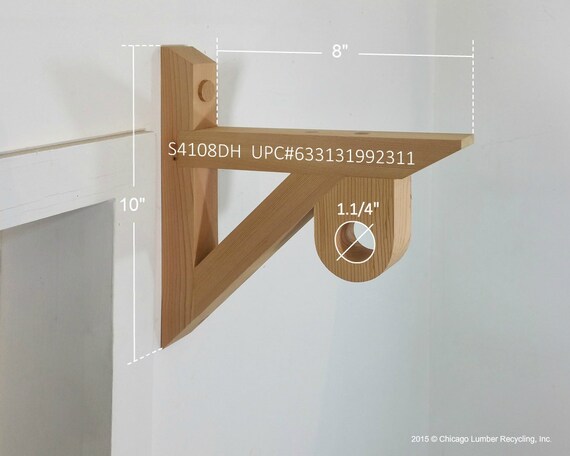 Pair Of Curtain Drapery Rod Holder And Shelf Support Brackets Etsy