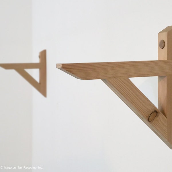 Wood Shelf Bracket Etsy