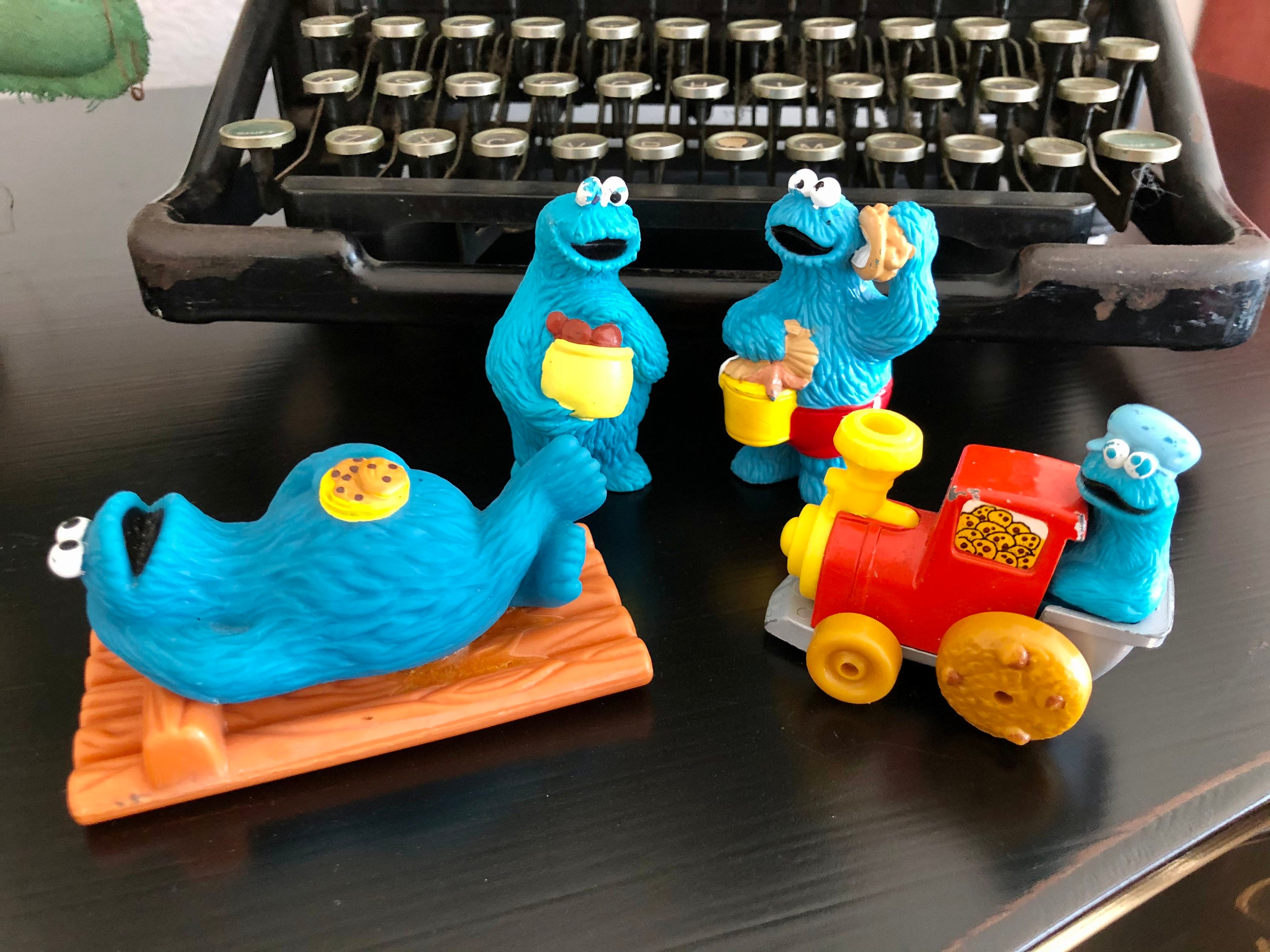 Cookie Monster Vintage Toy Variety / 4 piezas coleccionables Etsy