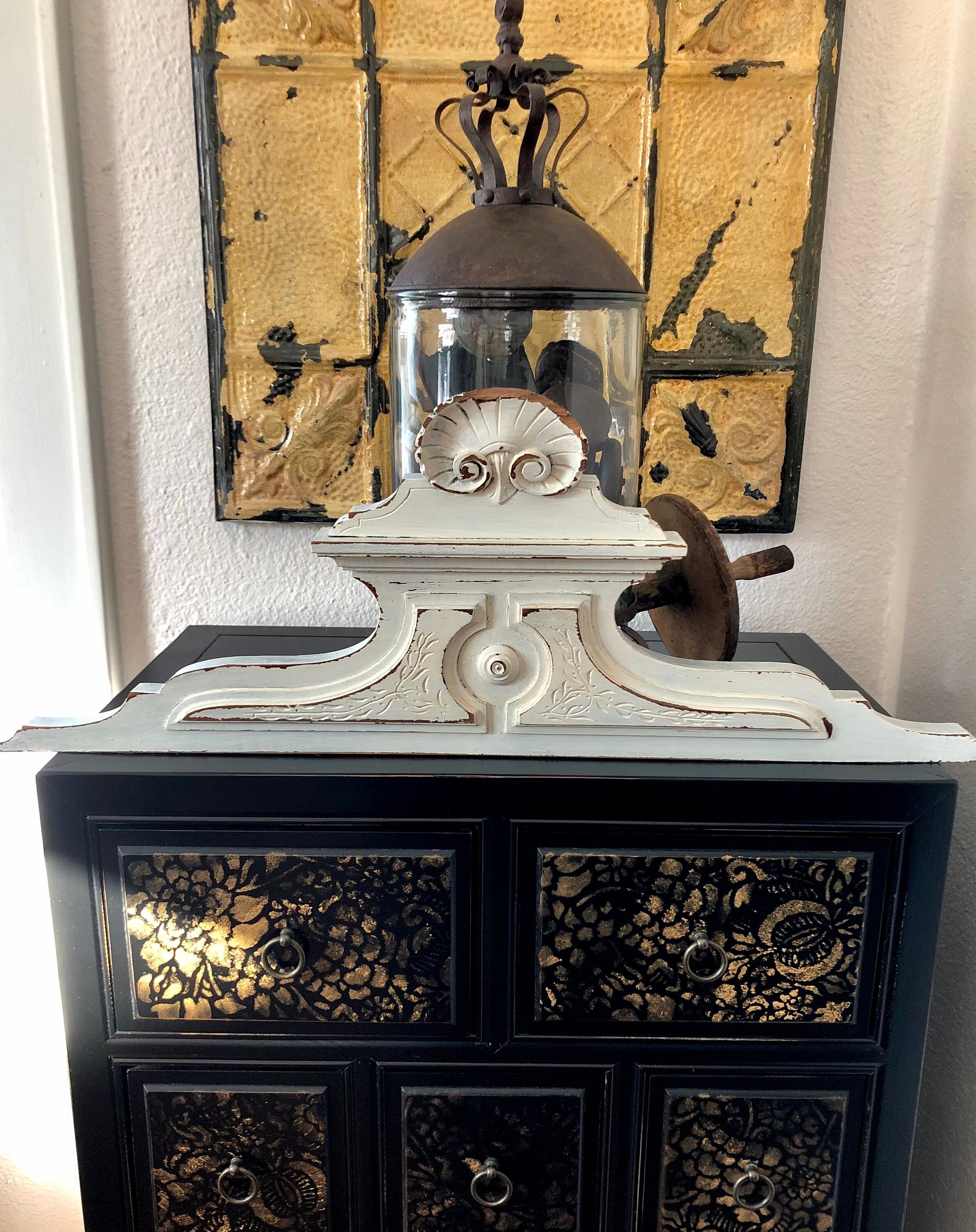 Antique FRENCH FURNITURE SALVAGE / Crown/Pediment / Shabby Etsy