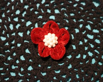Red Daisy Kanzashi