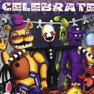 Five Nights at Freddy's-let's Celebrate - Etsy