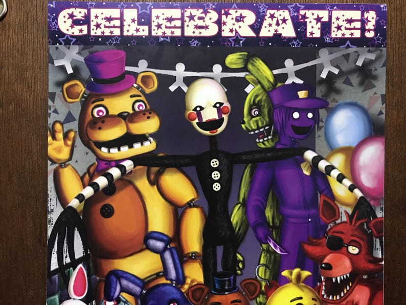 Five Nights at Freddy'slet's Celebrate Etsy Five Nights at Freddy'slet's Celebrate Etsy