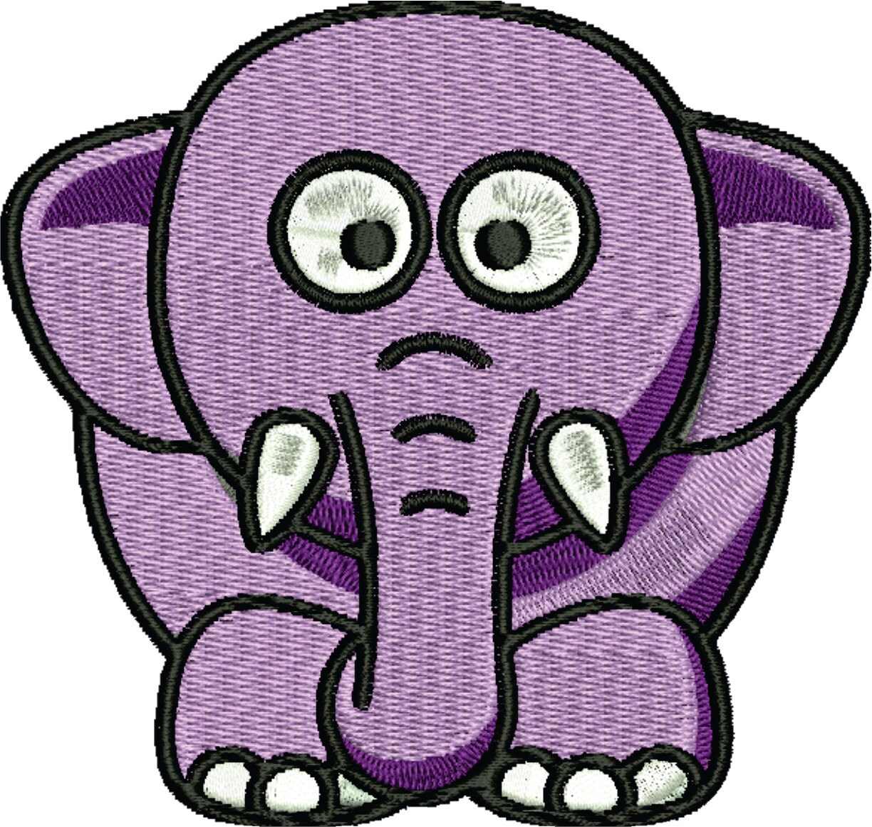 Elephant Machine Embroidery Design File Pattern .vip .vp3 Etsy