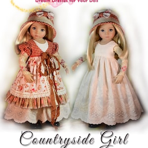Wzór na ubranka dla lalki Little Darling dla 13" Dianna Effner My Meadow Avery Iplehouse KID Paola Reina Dress Instant Download by Luminaria