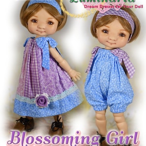 Doll Clothes Pattern For Ball Jointed Doll 11&quot; My Meadow Dumpling 1/6 YOSD BJD Patti Mini Saffi Bailey Giggi Dress by Luminaria Designs
