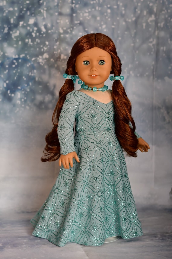 18 Inch Doll Clothes Pattern Holiday Dress Gown Easy Sewing Project by Luminaria Designs