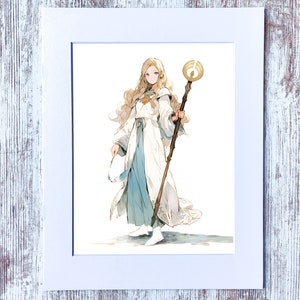 Printable Wall Art Ophilia Octopath Traveler Anime Fan Art Print Home ...