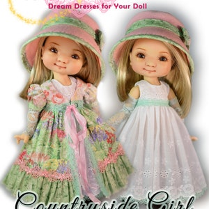 BJD Doll Clothes Pattern Fits 11&quot;  My Meadow Dumplings Patti Giggi Mini Saffi Bailey YOSD Dress by Luminaria Designs