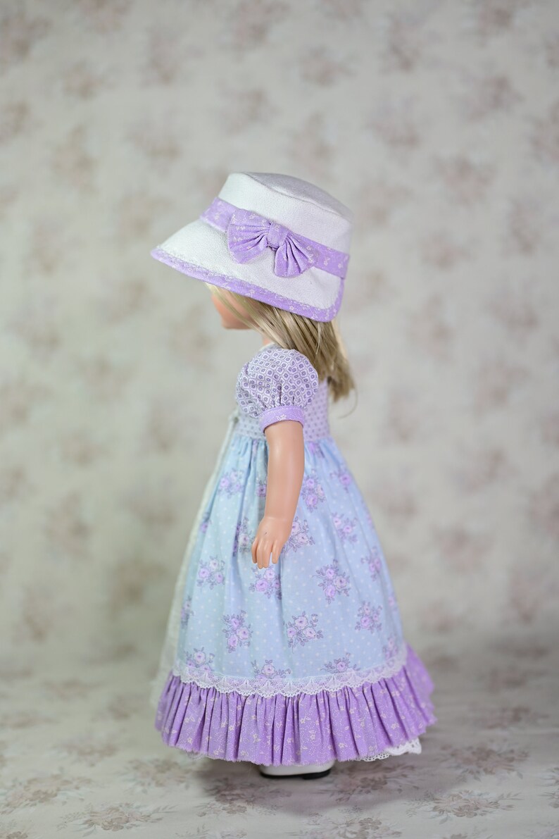 PDF Doll Clothes Dress Pattern Fits 14.5 Dolls Such as American Girl Wellie Wishers & Hearts For Hearts Countryside Girl Luminaria Designs image 3
