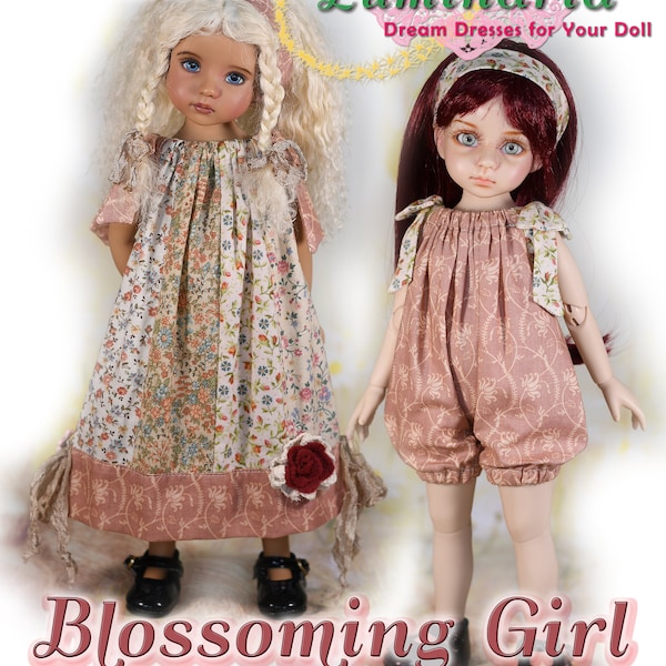 Little Darling Doll Clothes Pattern For 13" Dianna Effner My Meadow Avery Iplehouse KID Paola Reina Doll Dress Instant Download by Luminaria