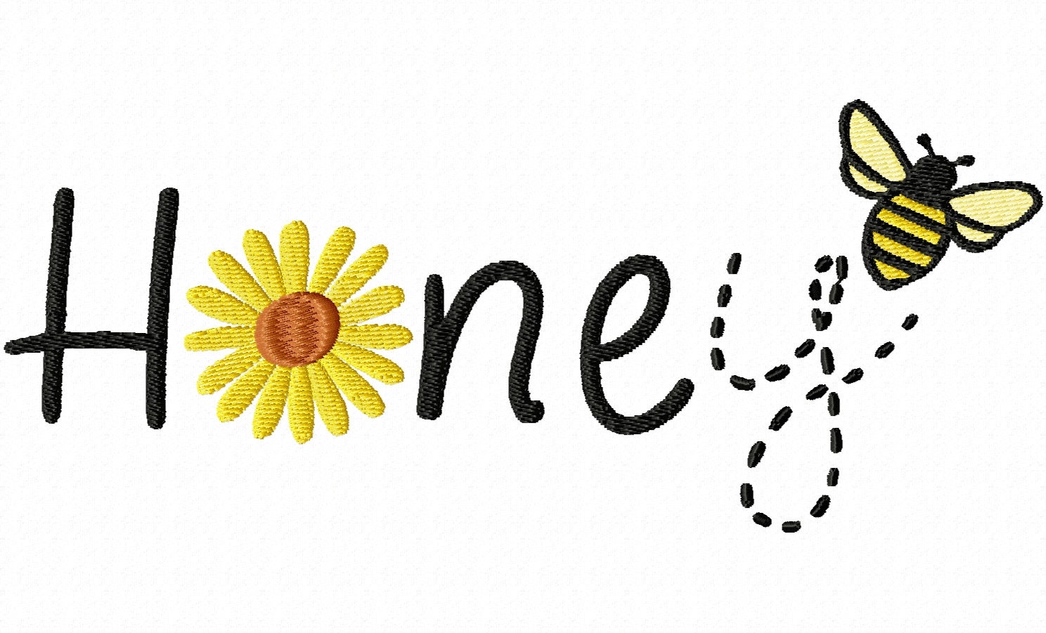 Honey Bee Embroidery Design File Pattern .vip .vp3 .hus .pes Etsy