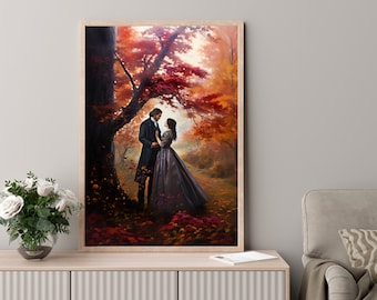 Fall Printable Jane Eyre Charlotte Bronte Sisters Art Print Wall Home Decor Poster Poetry Literature Literary Book Lover Gift Victorian