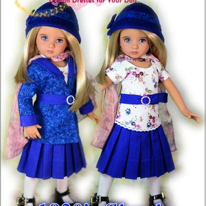 Wzór na ubranka dla lalki Little Darling dla 13" Dianna Effner My Meadow Avery Iplehouse KID Paola Reina PDF Dress Instant Download by Luminaria