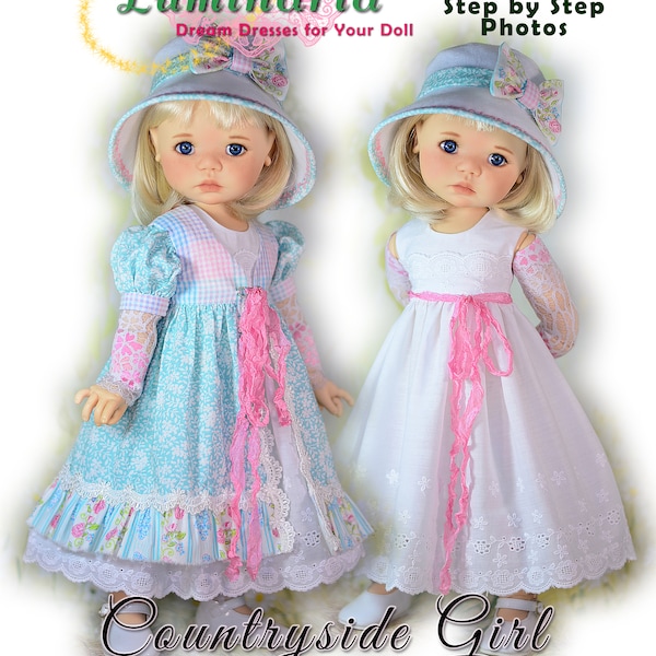 PDF Doll Clothes Pattern Fits Ball Jointed Doll 18" My Meadow Saffi and Bailey Chubby 1/4 MSD BJD by Luminaria Designs