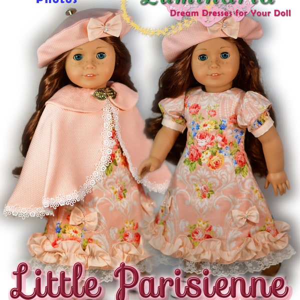 PDF Doll Clothes Dress Pattern Fits 18" Dolls Such as American Girl Paris Grace France Little Parisienne by Luminaria Designs