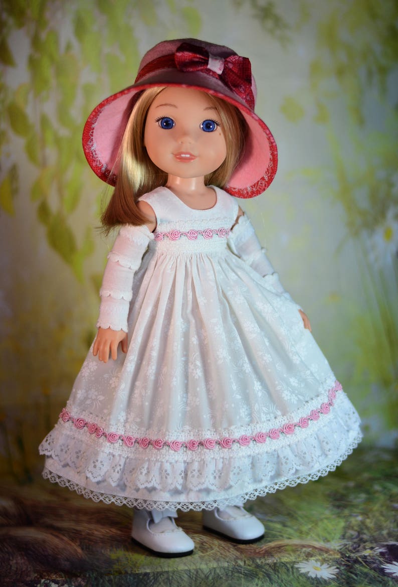 PDF Doll Clothes Dress Pattern Fits 14.5 Dolls Such as American Girl Wellie Wishers & Hearts For Hearts Countryside Girl Luminaria Designs image 9