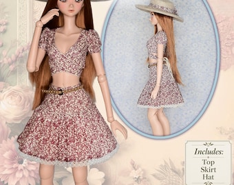 Smart Doll Clothes Pattern 23.5" 1/3 BJD Doll SD Dress Clothing Ball Jointed Dolls Dollfie Dream Luminaria Designs