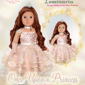 18 Inch Doll Clothes Dress PDF Sewing Pattern Sugar Plum Fairy Dress Luminaria Designs Christmas Gala