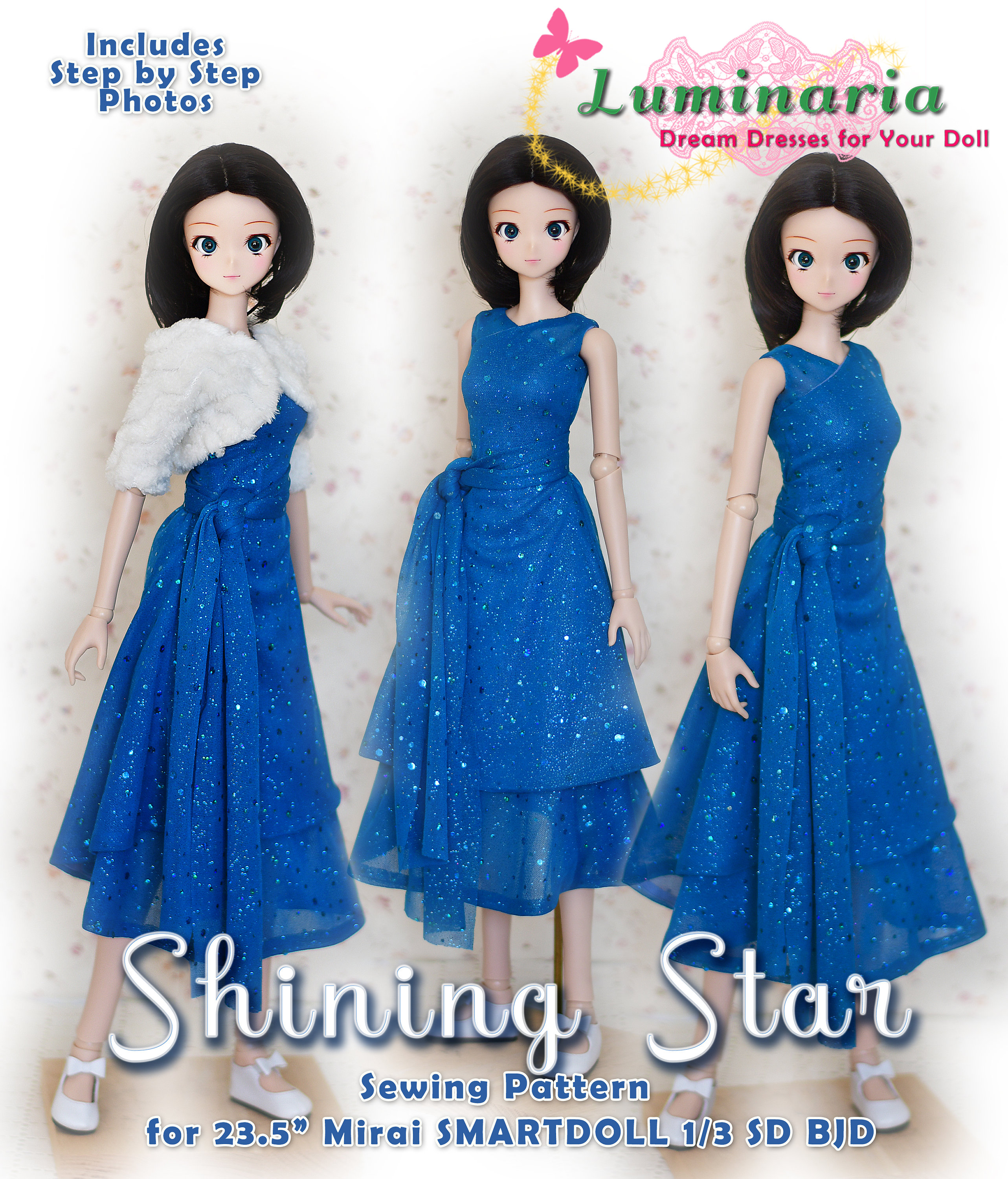BJD Doll Clothes Pattern Fits 23.5 BJD Doll Clothes Pattern Fits 23.5