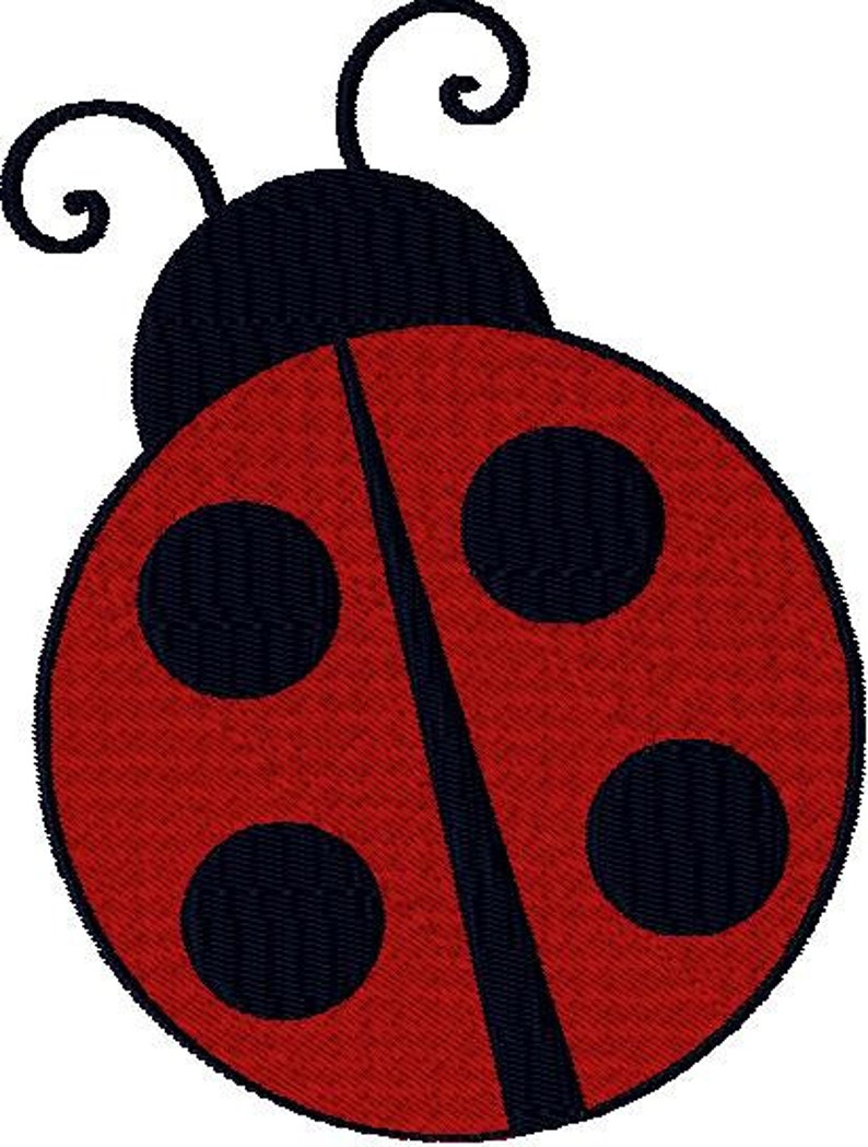 Ladybug Machine Embroidery Design File Pattern .vip .vp3 .hus Etsy