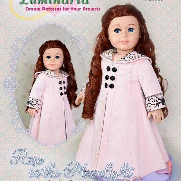 Titanic 18 Inch Doll Clothes PDF Sewing Pattern Fits American Girl Rose Edwardian Dress Gown Luminaria Designs