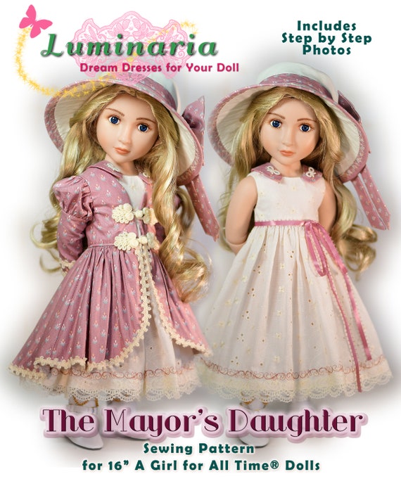 A Girl for All Time Doll Dress Clothes Pattern for 16/" AGAT Natterer Starlette